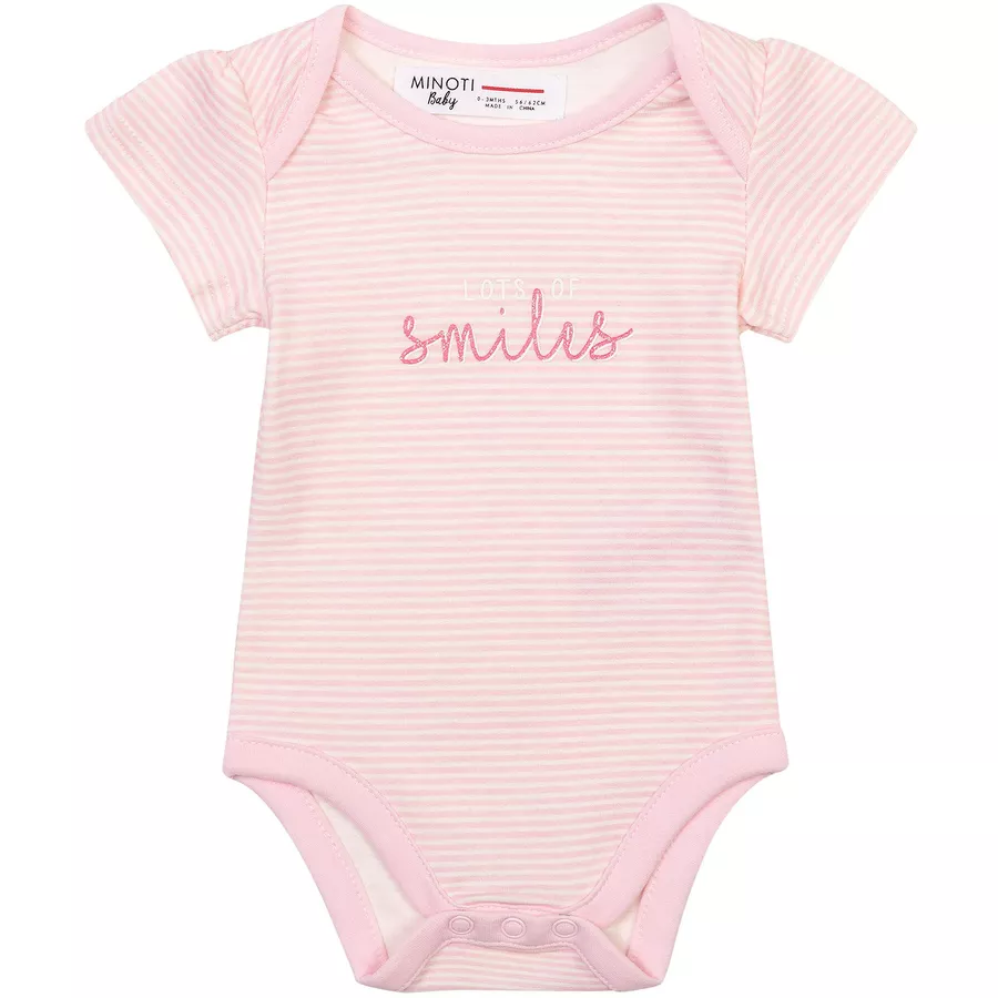 MINOTI Babyset 3-tlg. RosaCremeweiß