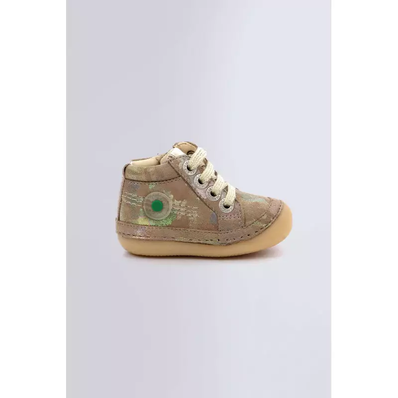 SONISTREET KAKI CAMO IRISE BOTTILLONS Cuir Fille