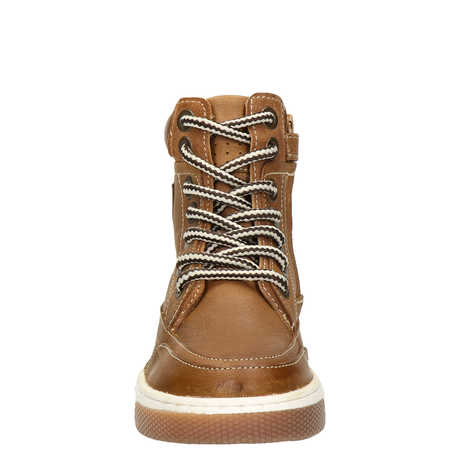 Sil XHI jongens veterboot Vingino Cognac
