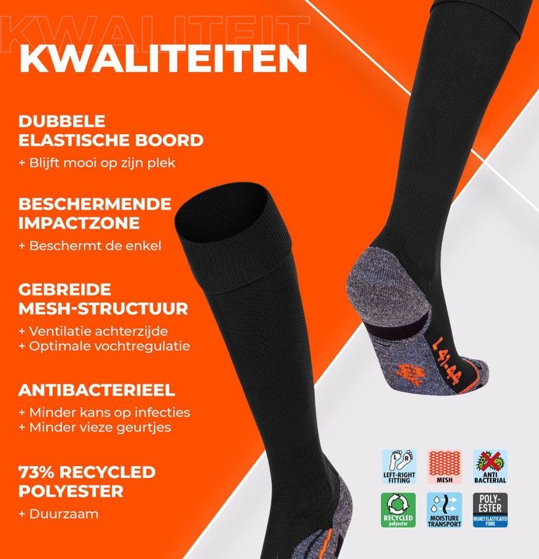 Stanno - Uni Pro Sock - Voetbalsokken - Zwart