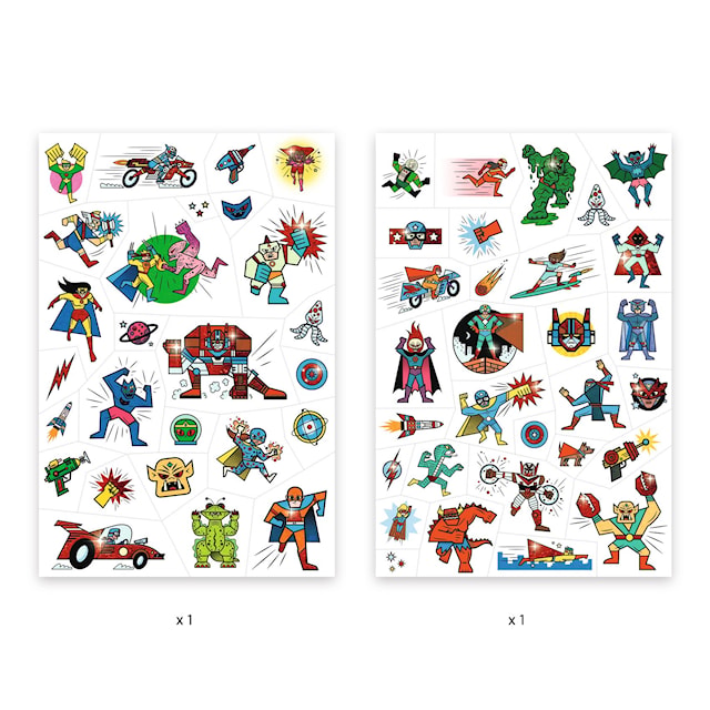 Tatoveringer Superhelter 50-pack Djeco