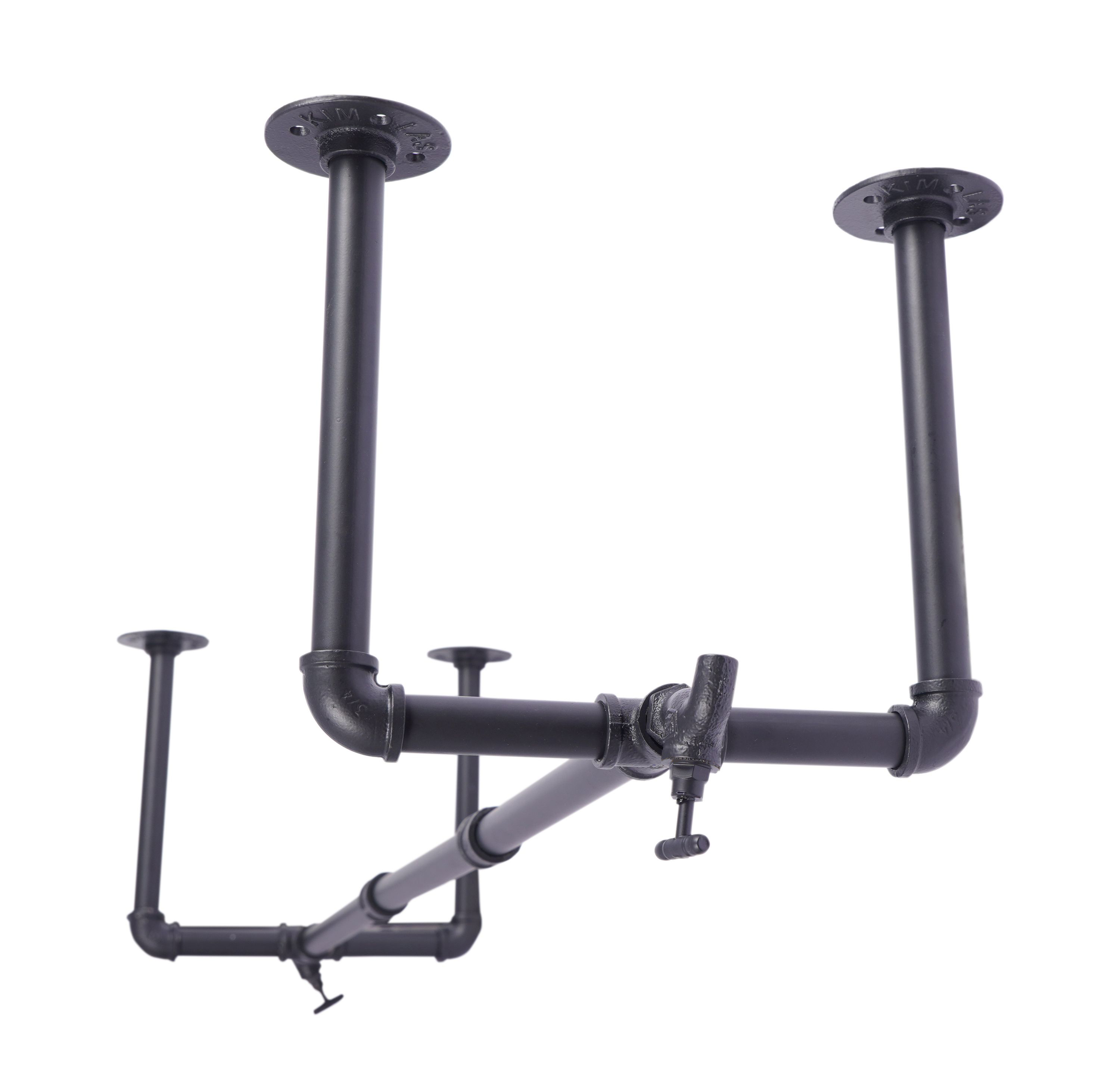 Kleiderstange Eisen 120 cm schwarz