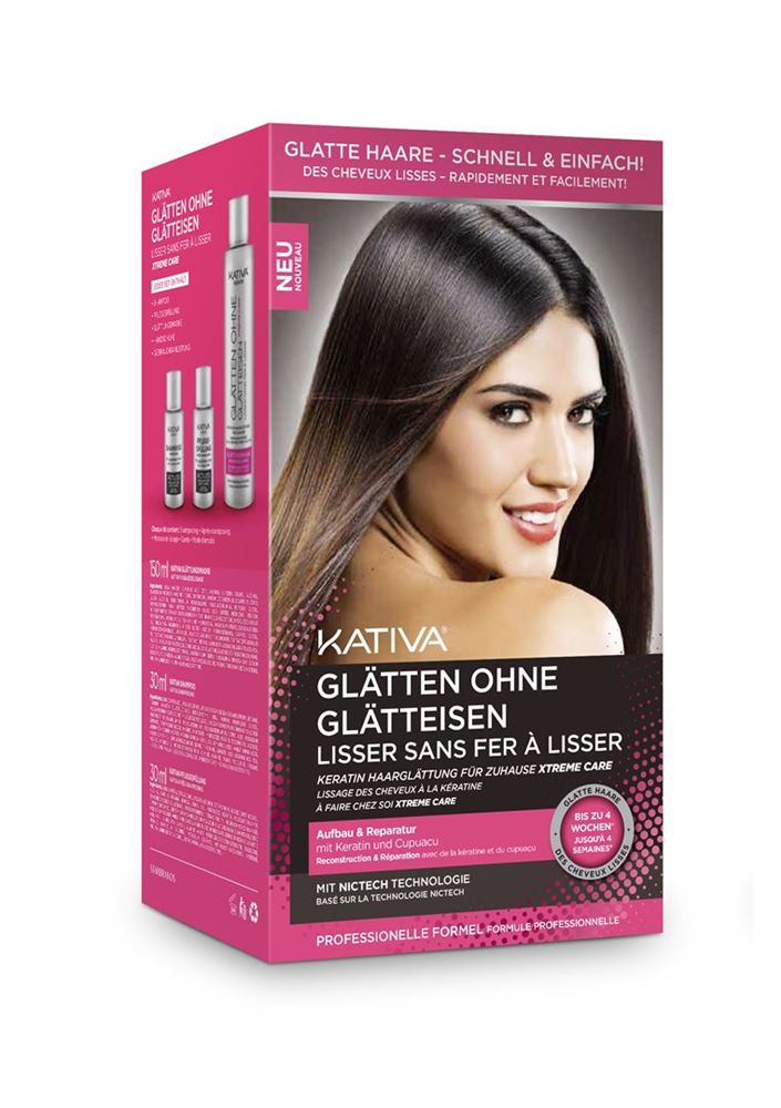KATIVA Xtreme Care Haarglättung ohne Glätteisen 1 Stk