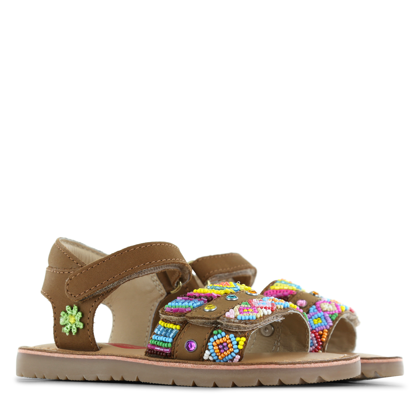 Shoesme cognac sandaaltje met details Leer | Meisjes schoenen
