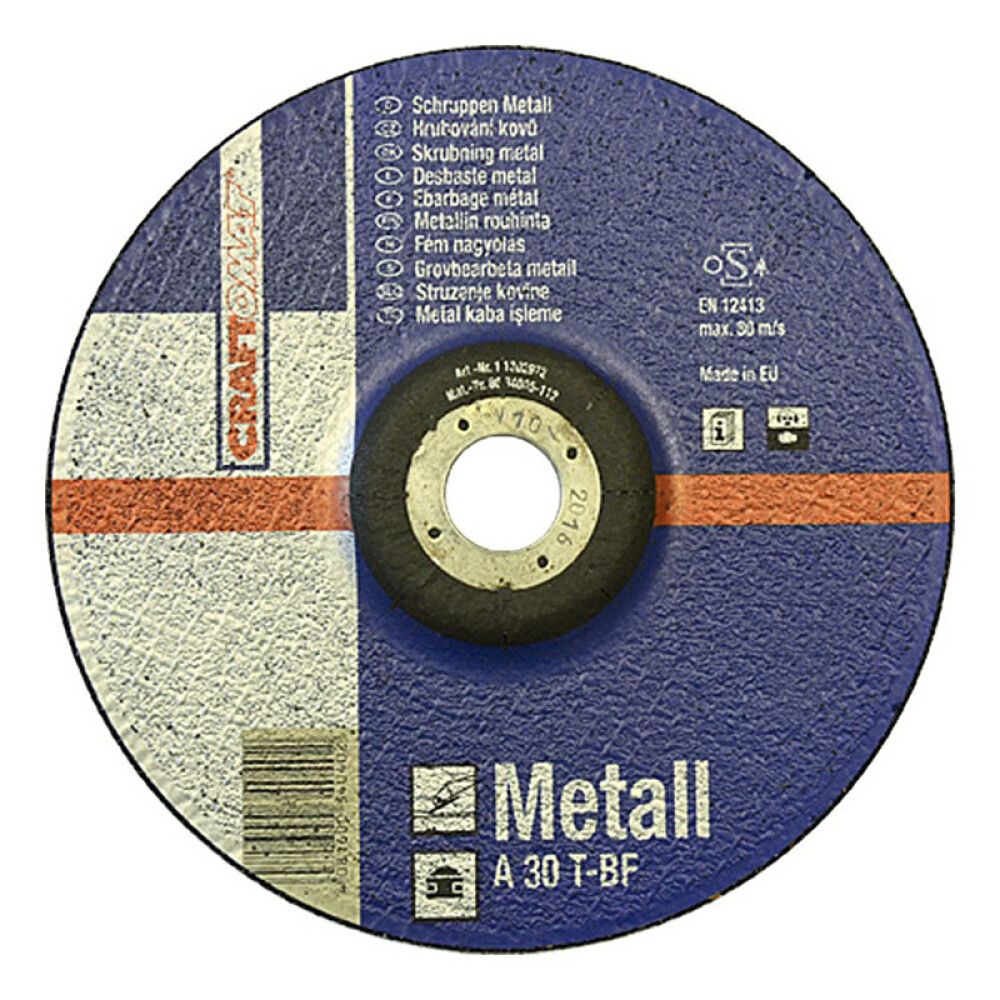 SLIPESKIVE CRAFTOMAT METALL 180X6,0X22,2MM