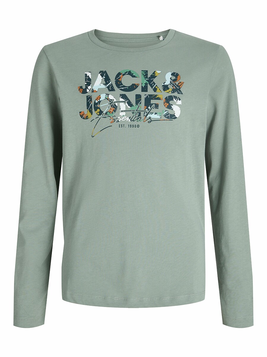 JACK & JONES JUNIOR<br>Camiseta de manga comprida para crianças de 10 a 16 anos