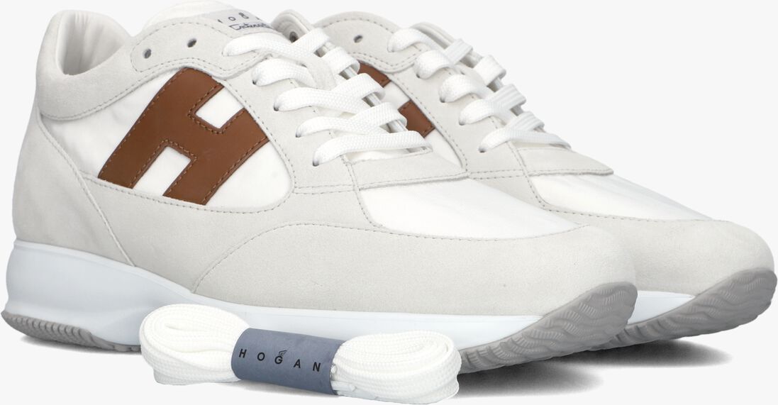 witte hogan lage sneakers interactive allacciato
