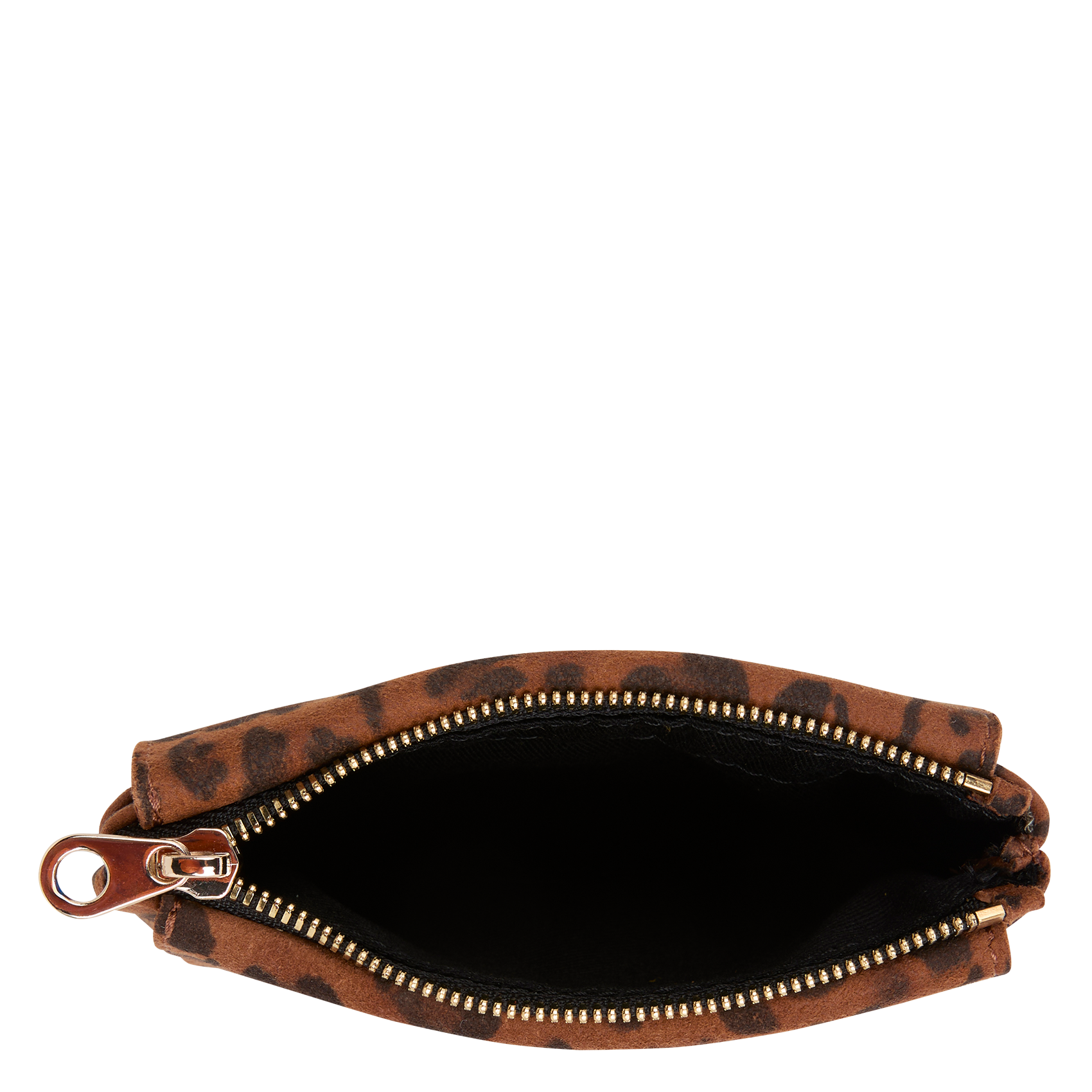 FINANCE - Portefeuille en cuir à motif léopard | Marron