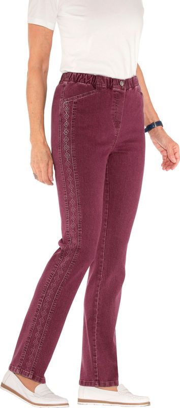 Dames jeans in bordeaux
