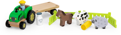 VIGA Farm Traktor med Tilhenger