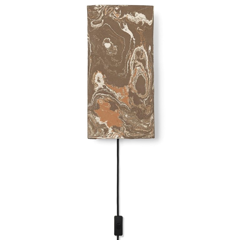 Ferm Living Argilla wandlamp marble mocha