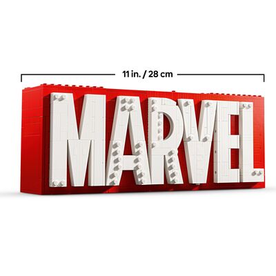 LEGO Super Heroes 76313 MARVEL logo og minifigurer