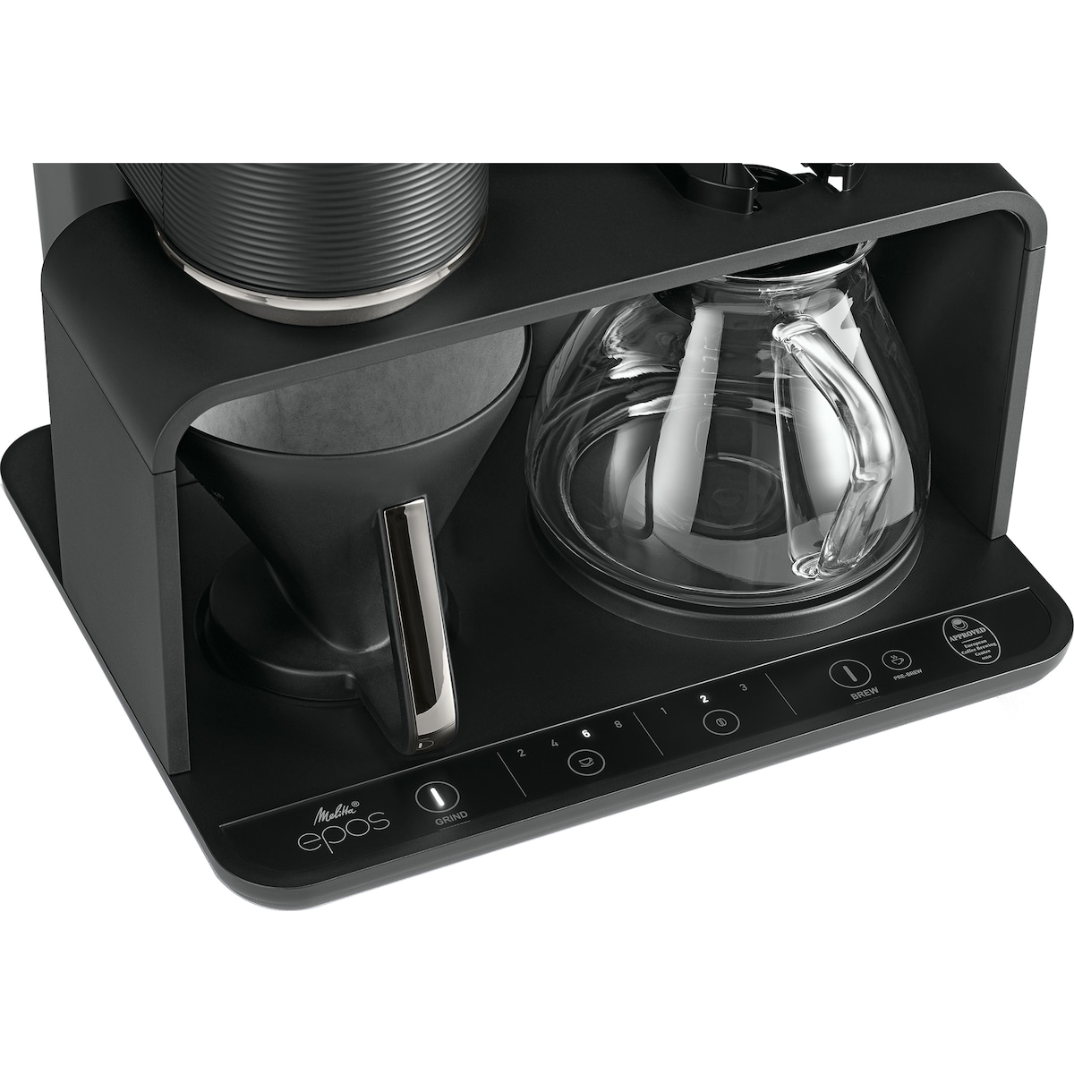 Melitta EPOS kaffemaskin MEL22212 (sort/gull)
