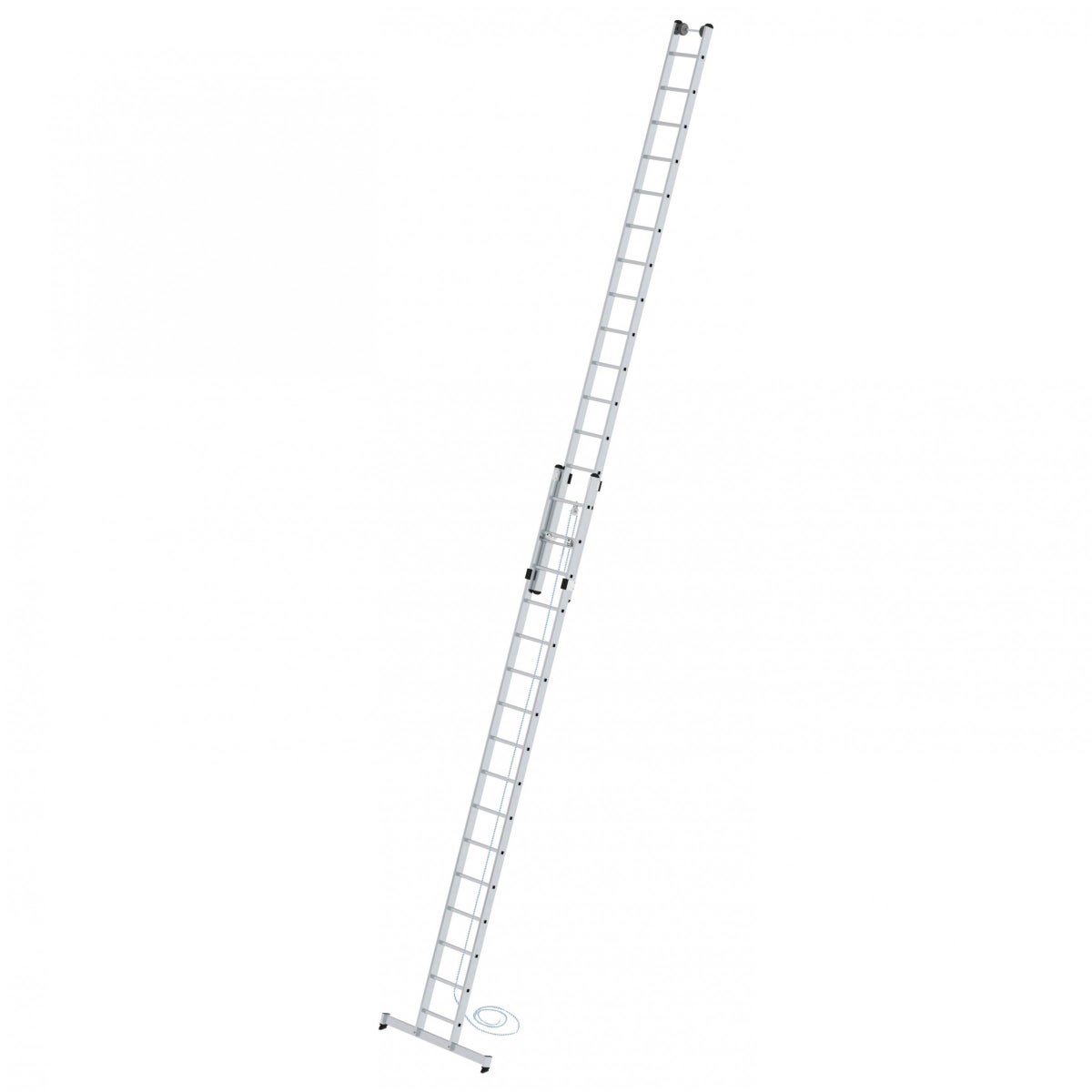 MUNK touwladder met nivello dwarsbalk, 2x16 sporten