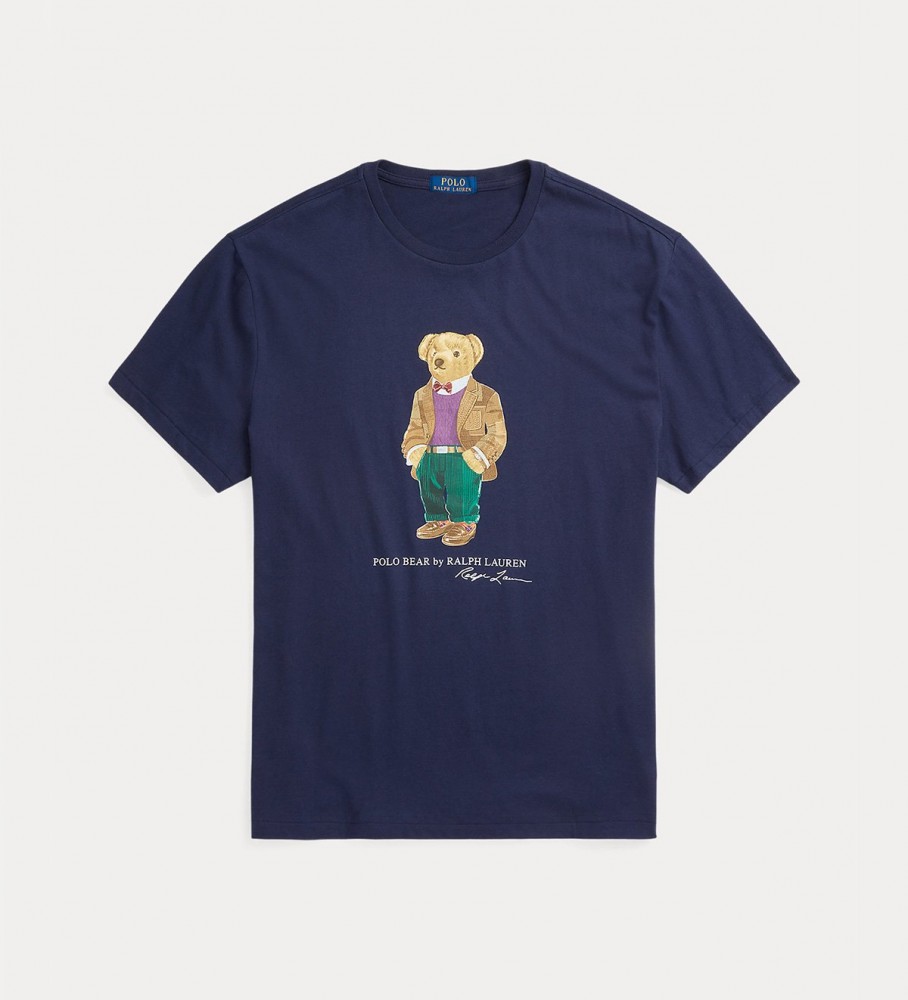 Camisa polo Ralph Lauren Bear Classic Fit azul marinho