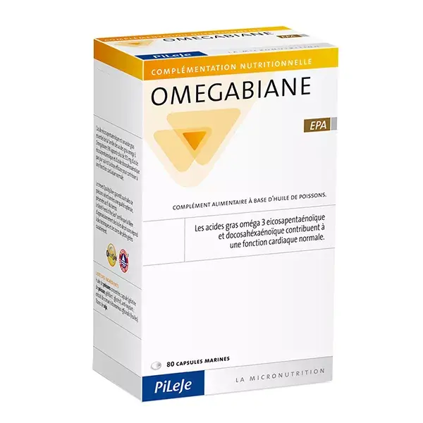 Cápsulas marinhas Pileje Omegabiane EPA 80