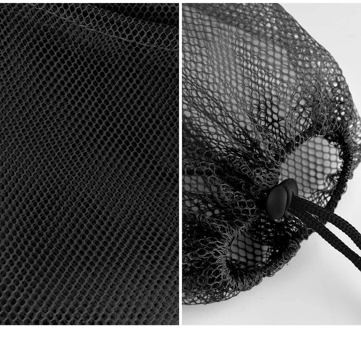Nettingposer med snøring 5-pakning Sort 20×30 cm