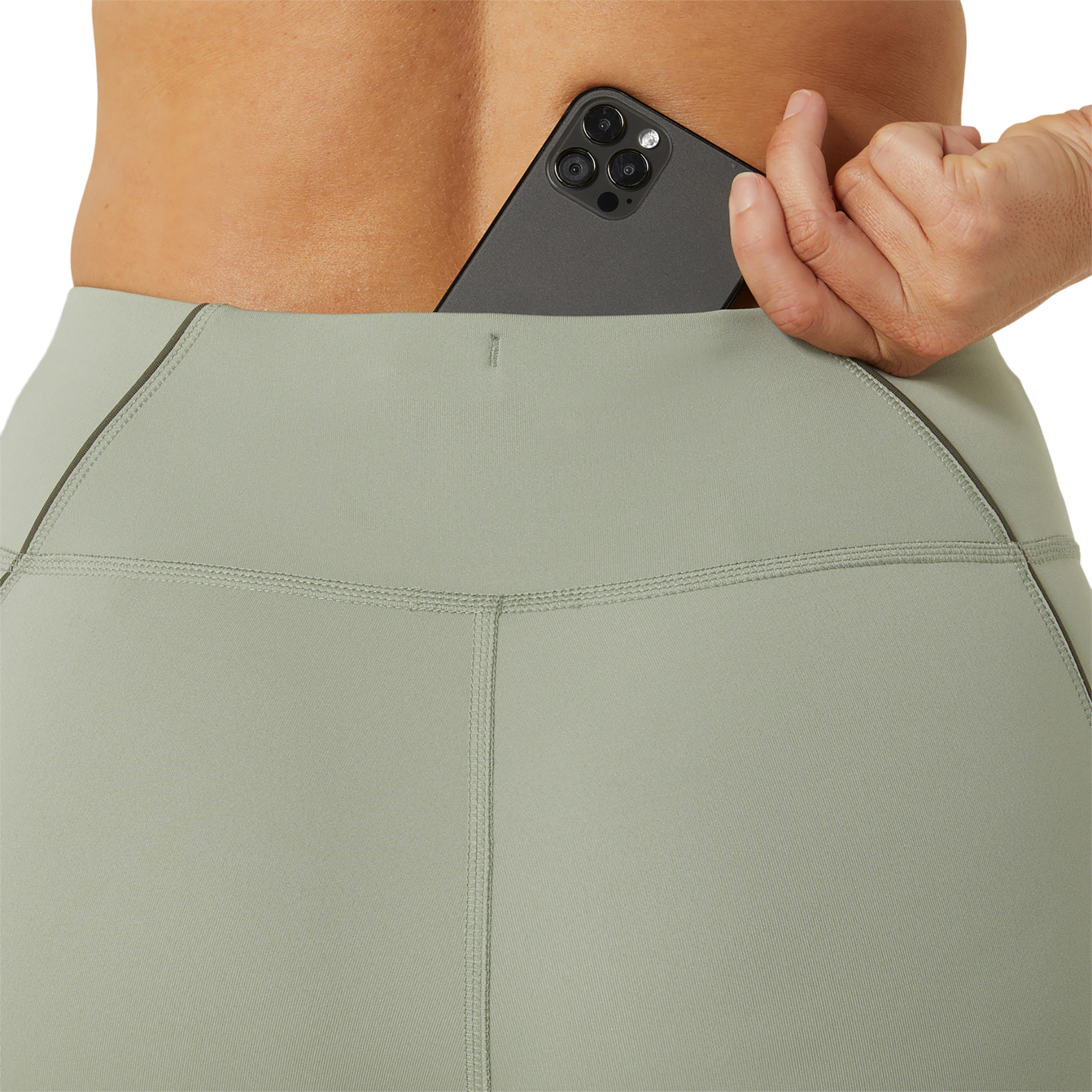 ASICS Icon Tights Damen olive grey