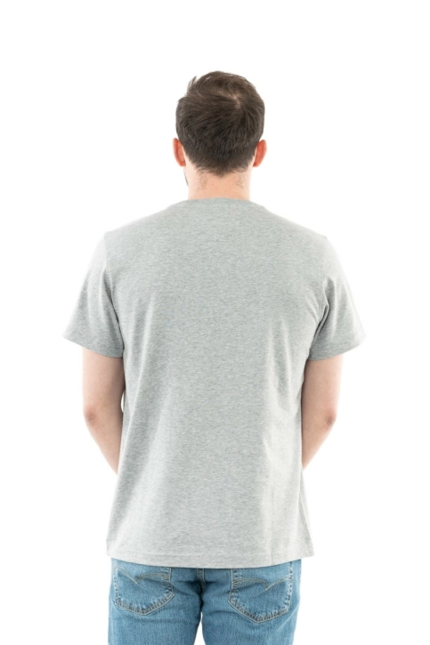 Tee shirt tommy jeans regular corp log p01 lt grey htr