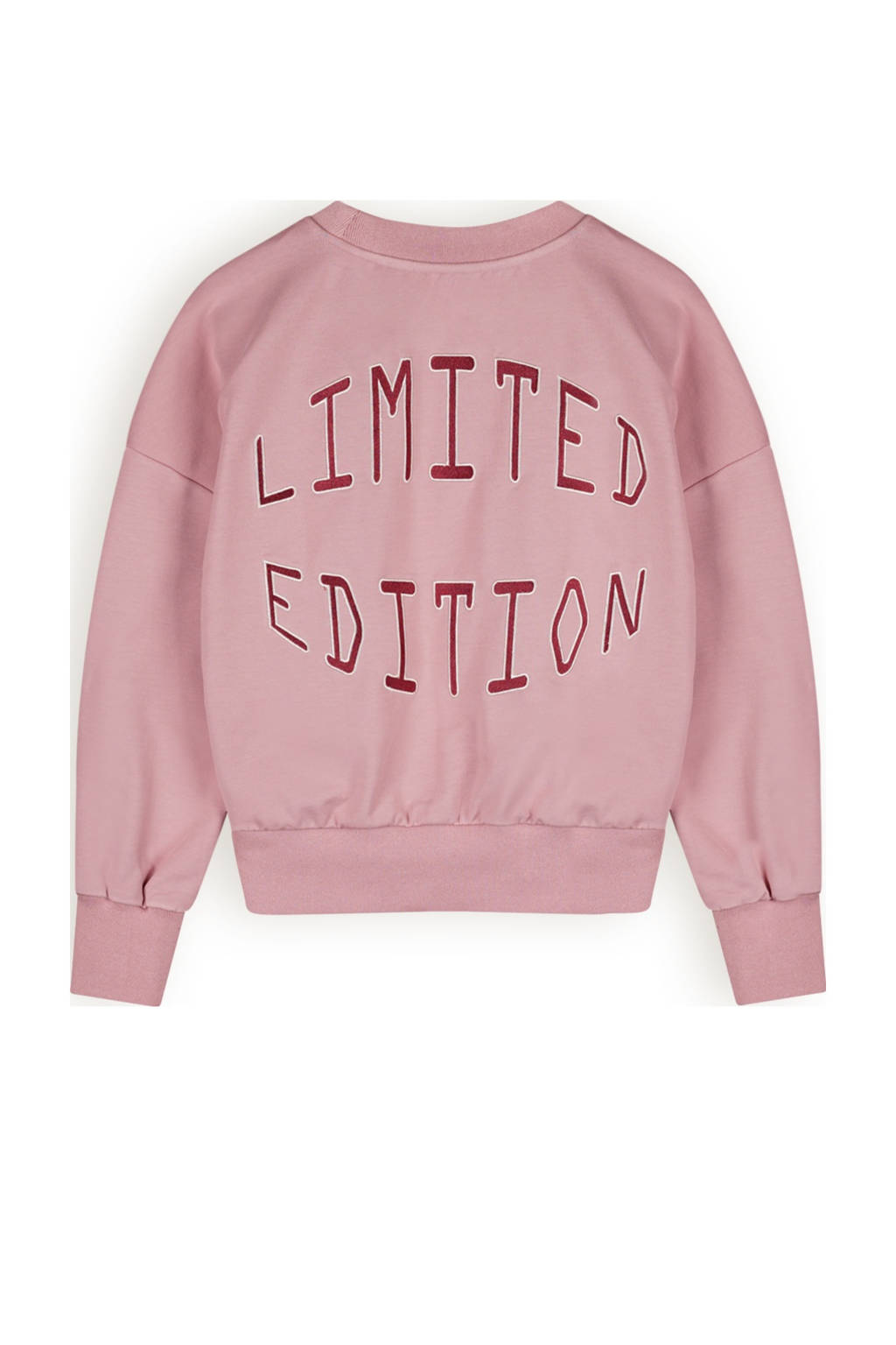 NoBell’ sweater Kim met backprint oudroze