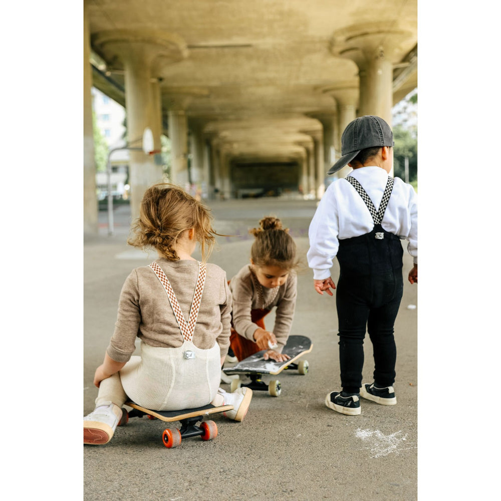 Køb Silly Silas Cinnamon Checked Granny Teddy Footless Leggings