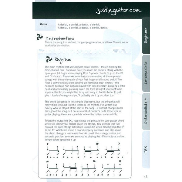 Wise Publications Justinguitar.com Rock Song