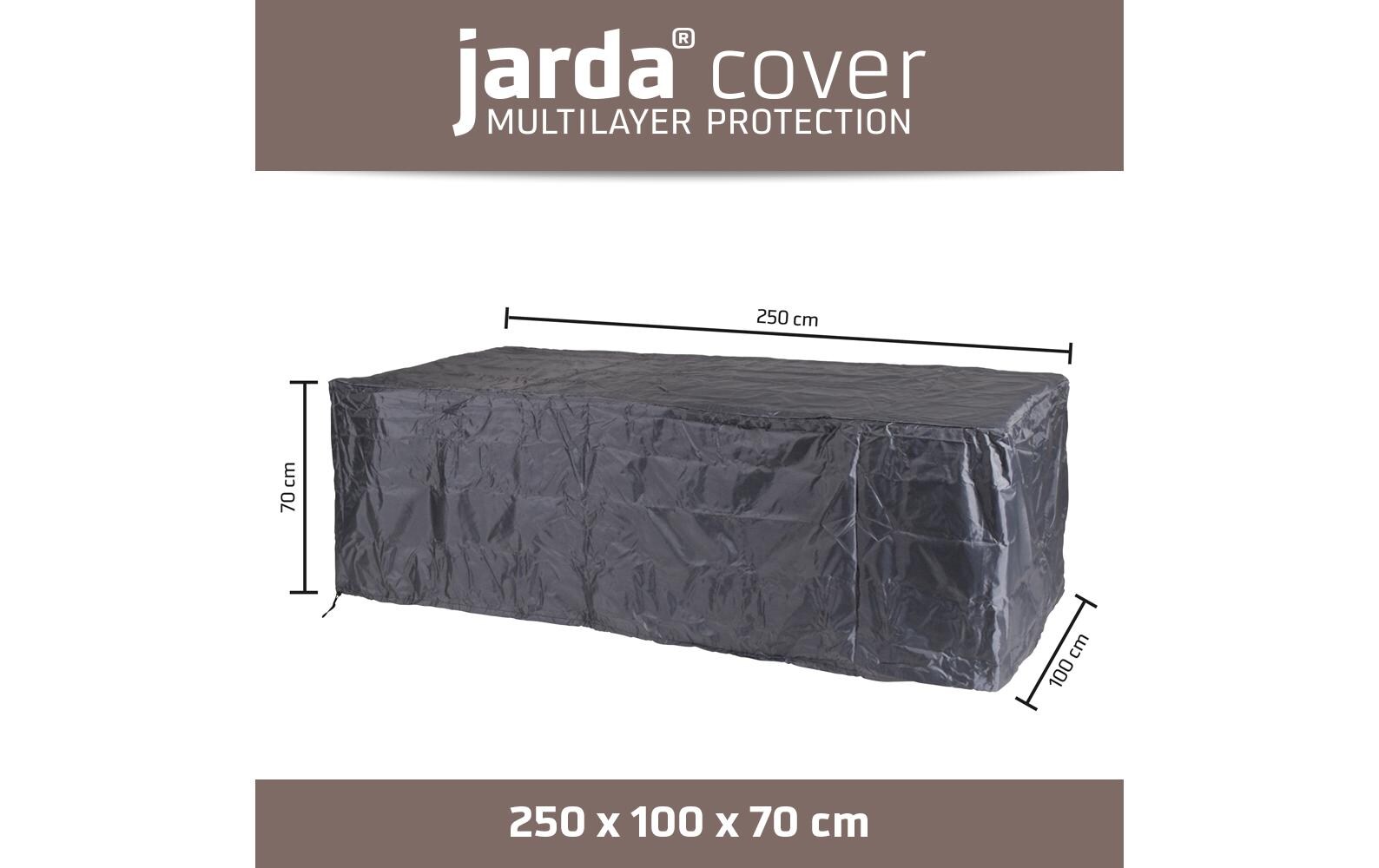 Schutzhülle 250 x 100 x H 70 cm, LoungebankhülleAbdeckhaube mit Aufbewahrungstasche