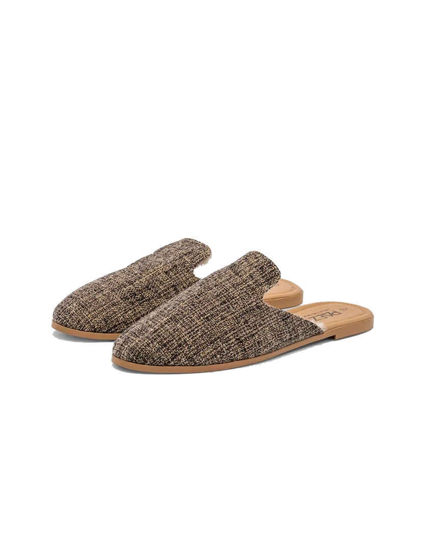 Mules Wool Mesh Brown