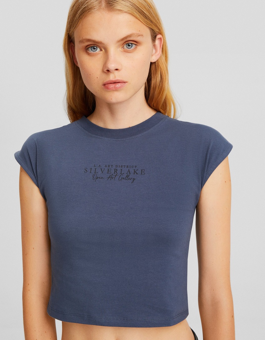 Camiseta de manga curta com estampa