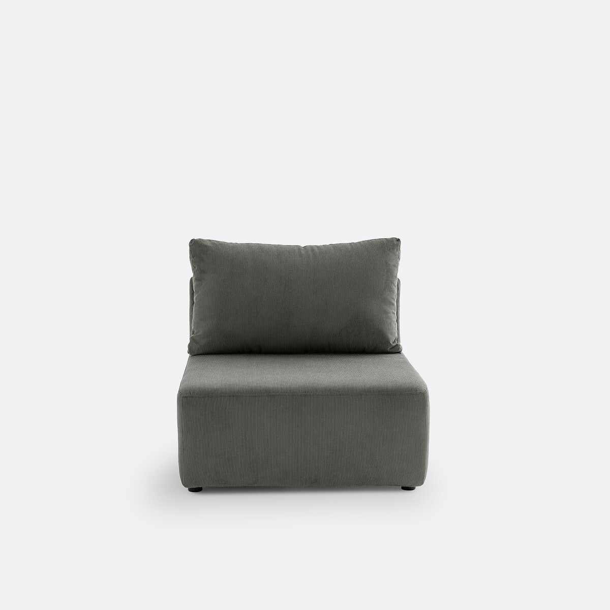 LA REDOUTE INTERIEURS<br>Sofá modular canelado de veludo, Monica