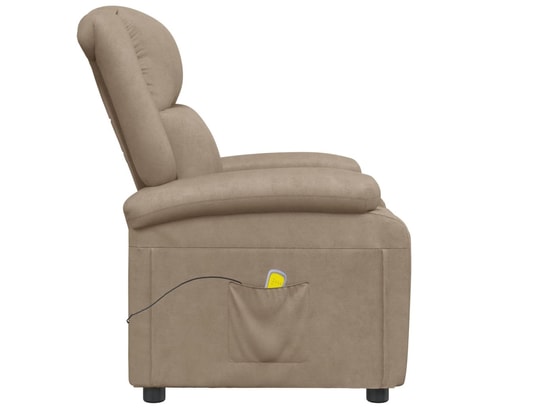 VIDAXL - Fauteuil Relaxation Fauteuil de massage - Cappuccino - similicuir - 70x93x98cm