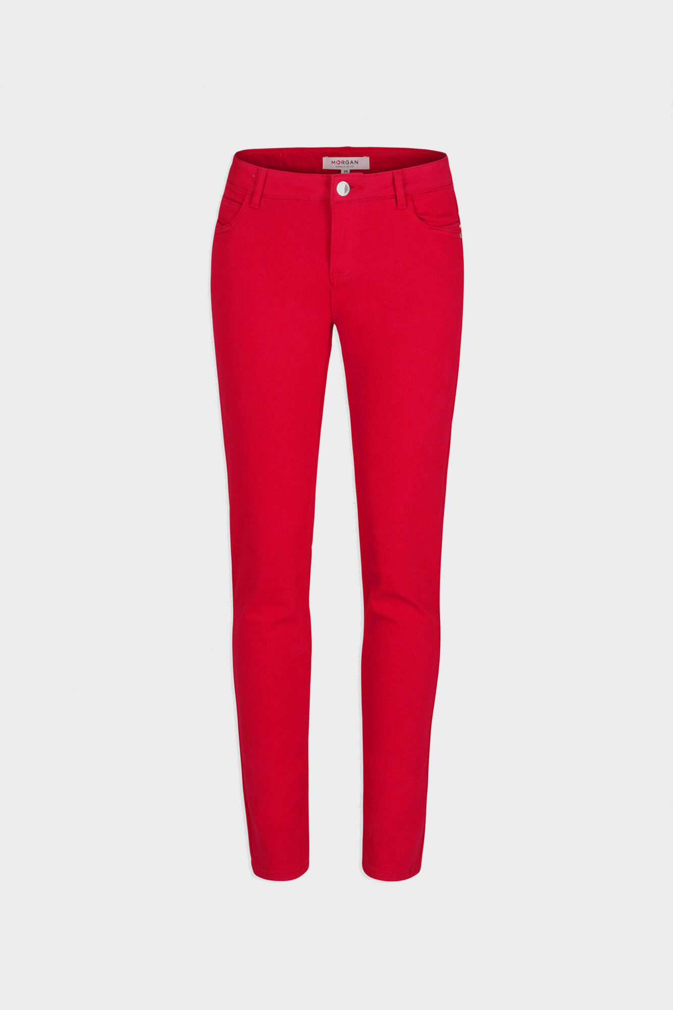 Calça skinny alta bajo - Granate