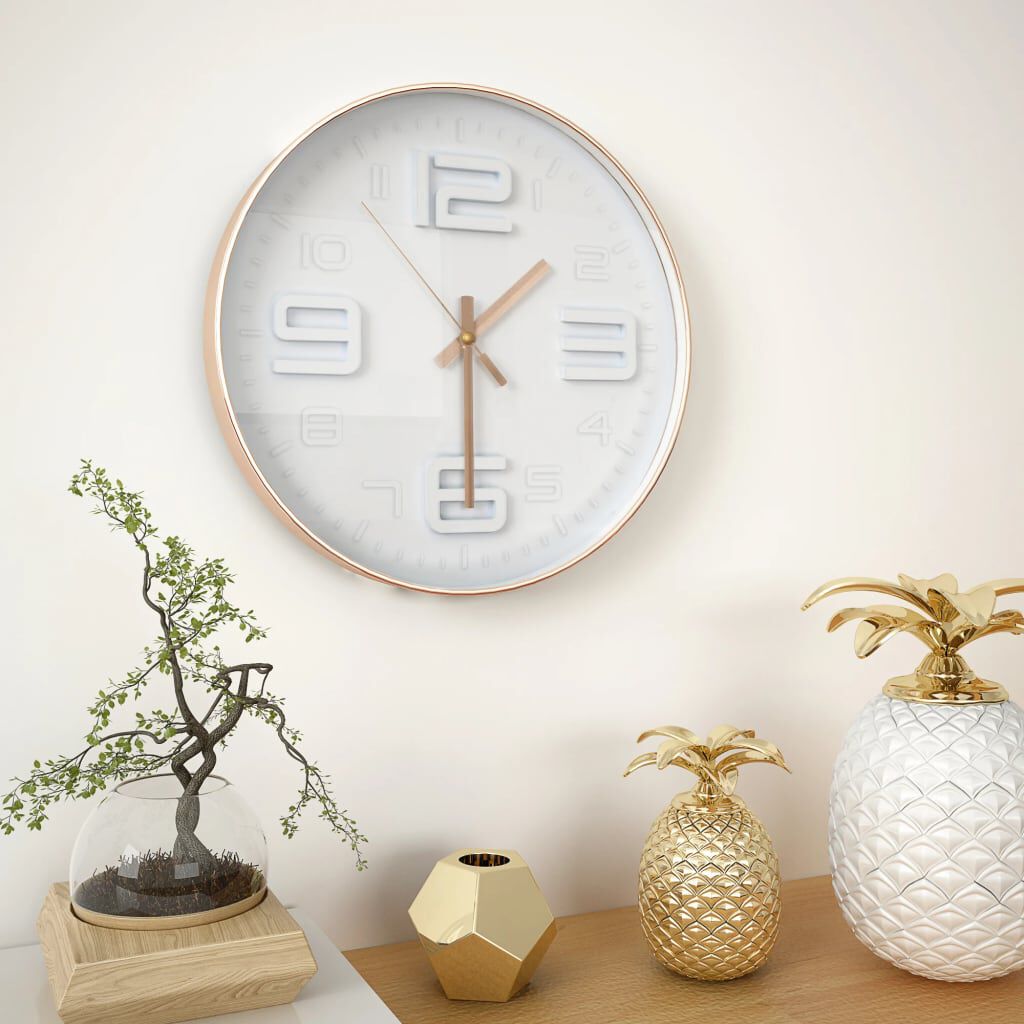vidaXL Wandklok koper 30 cm