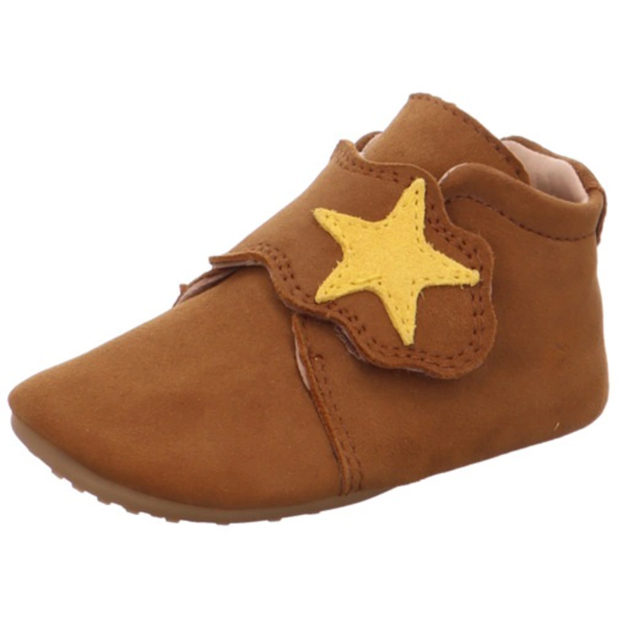 superfit Krabbelschuhe Papageno braun  gelb