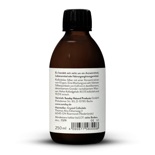 Sunday Natural Products  KOLLOIDALES SILBER 80% KOLLOIDAL 10 PPM