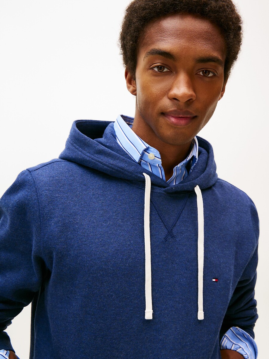 TOMMY HILFIGER<br>Moletom com capuz de lã