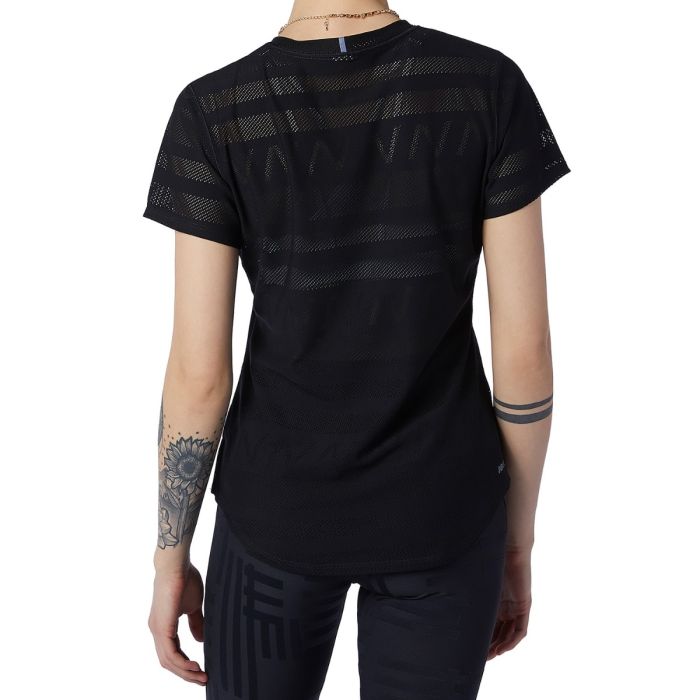 Q Speed Jacquard Short Sleeve Women løbe-T-shirt