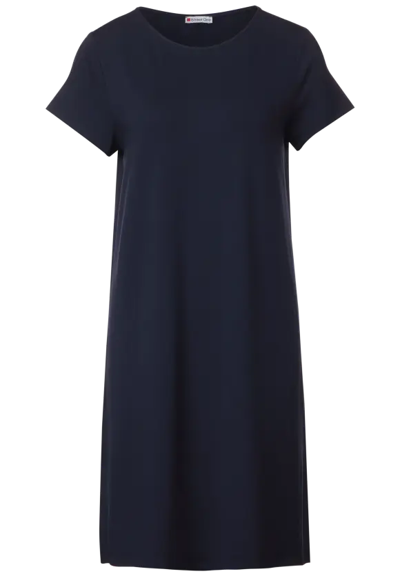 Basic T-Shirt-Kleid - deep blue
