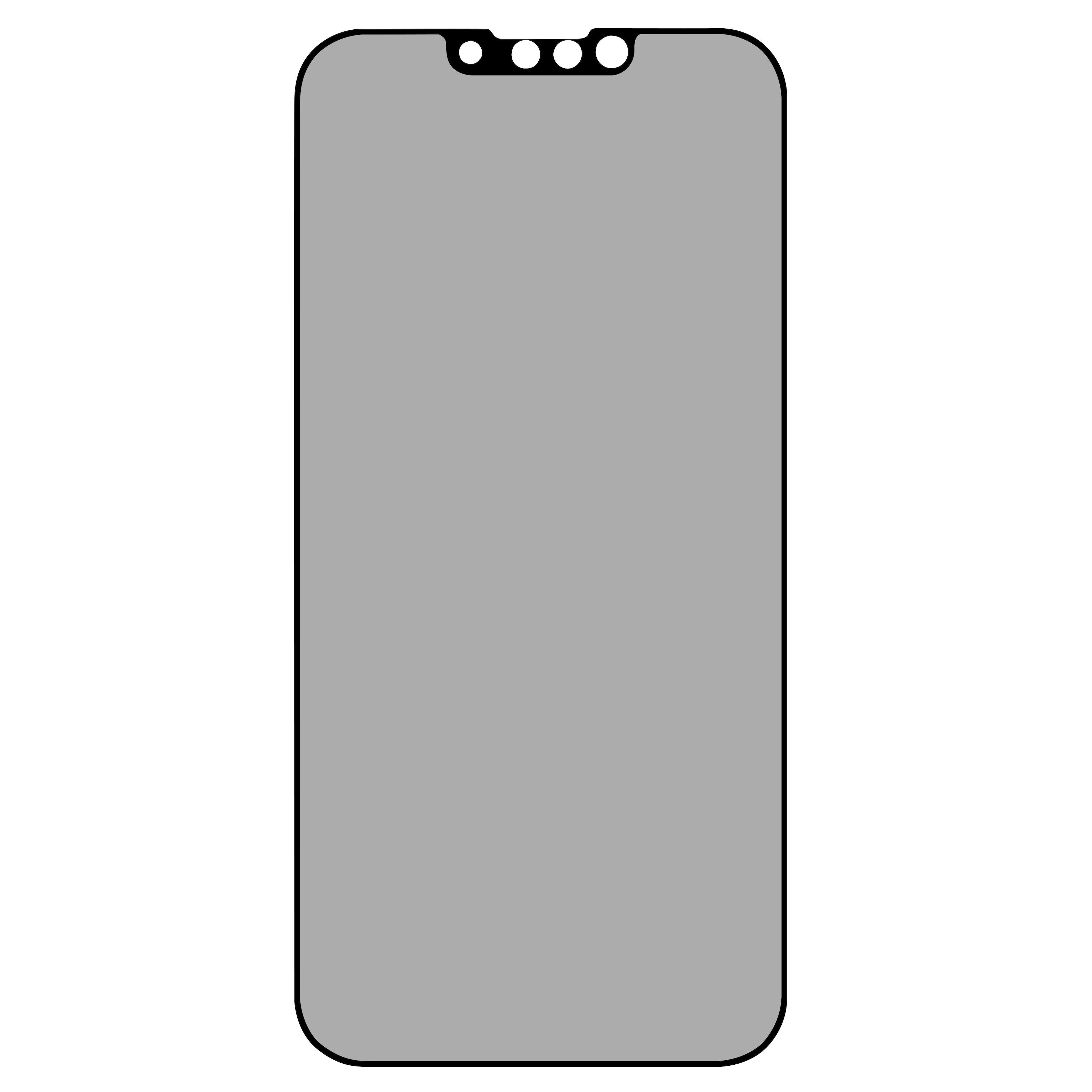 Linocell Elite Extreme Privacy Glass Skjermbeskytter for iPhone 13, 13 Pro og 14