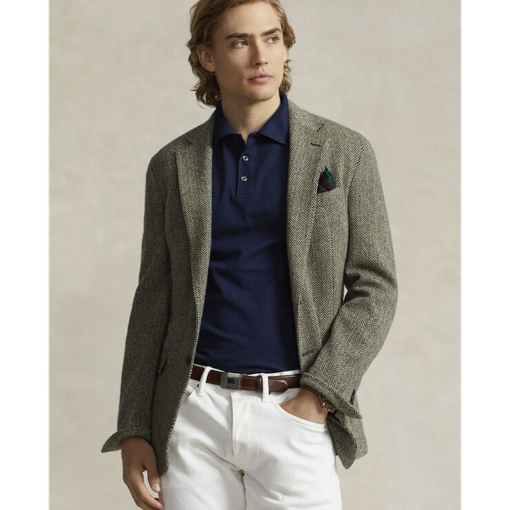 Polo Ralph Lauren Slim Fit Stretch Mesh Polo Blå