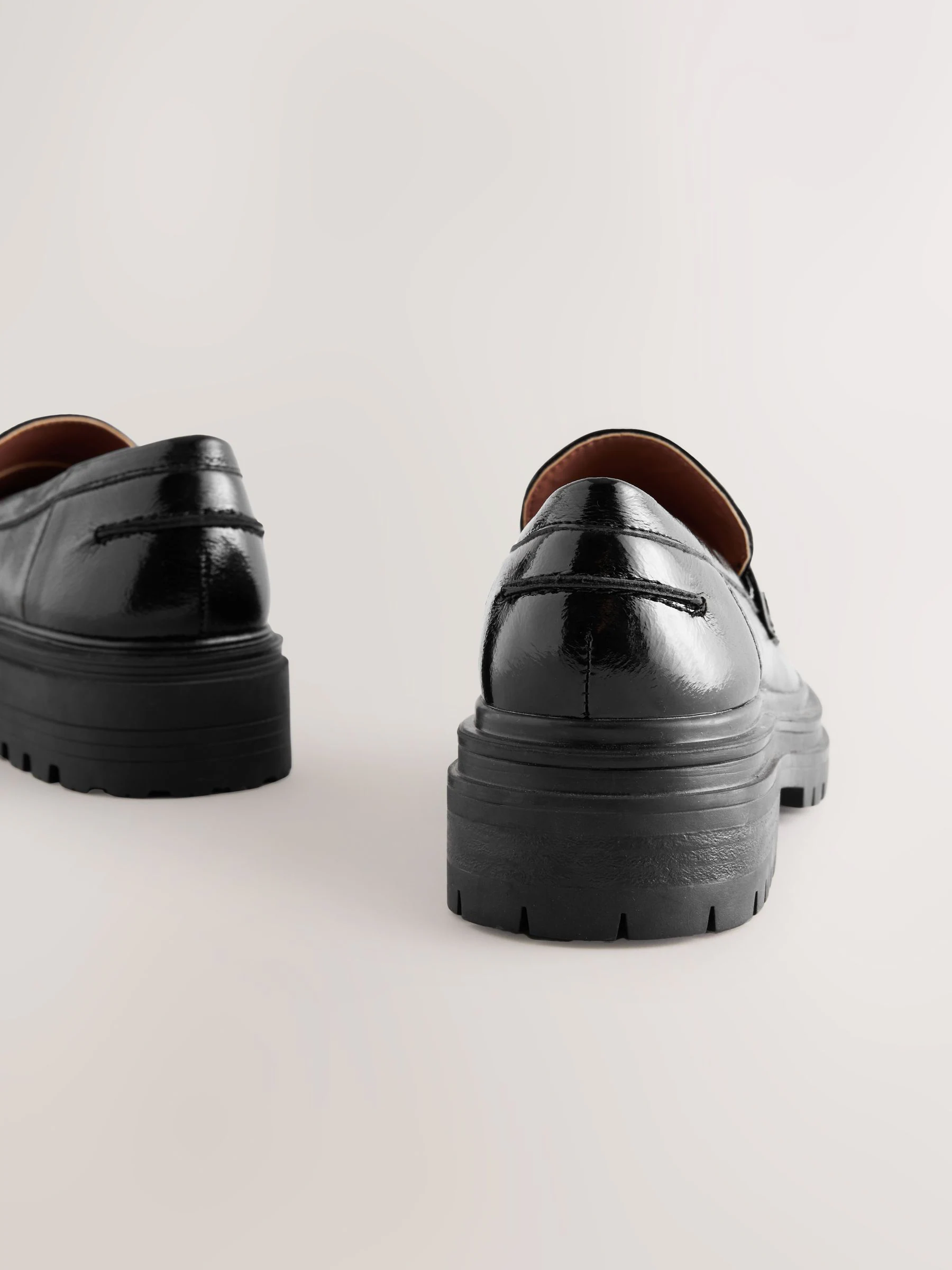 Zwart - Loafers met dikke zool