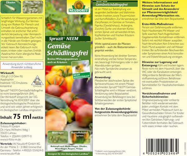 Neudorff Spruzit® Neem Gemüse