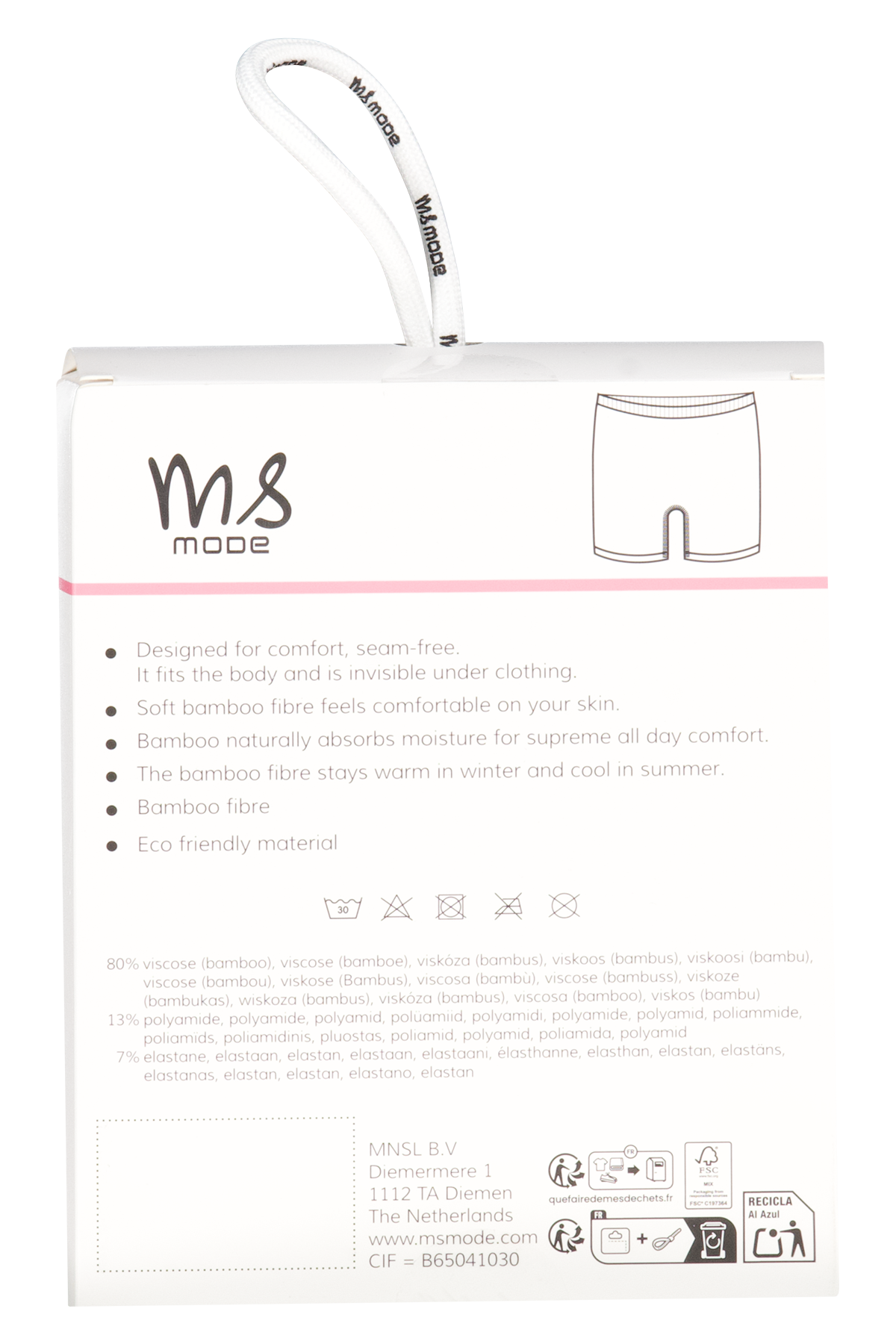 Shaping shorts 2-pack Zwart