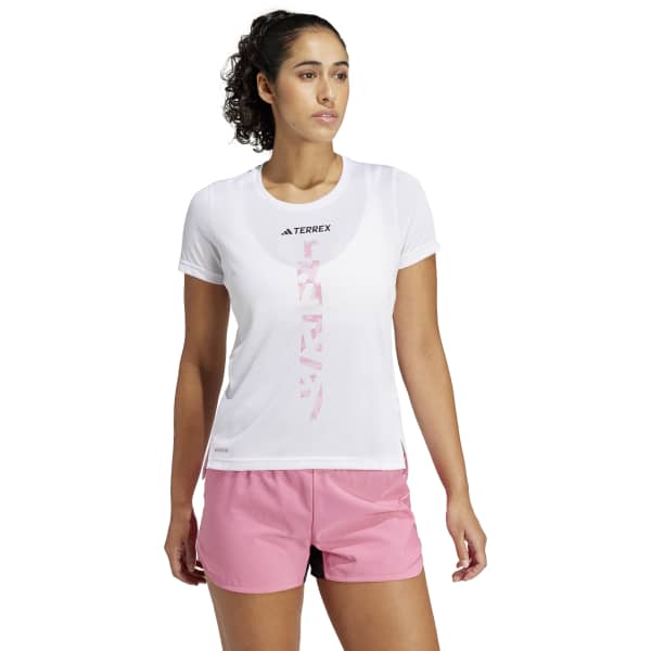 T-shirt trail ADIDAS AGR SHIRT W WHITE/FUSROS