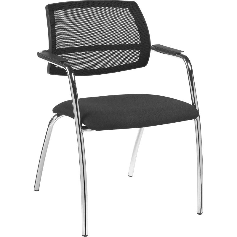 Chaise de réunion dossier maille Constance