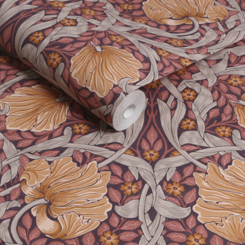 Vliesbehang William Morris at Home Pimpernel Paars (dessin 124239)