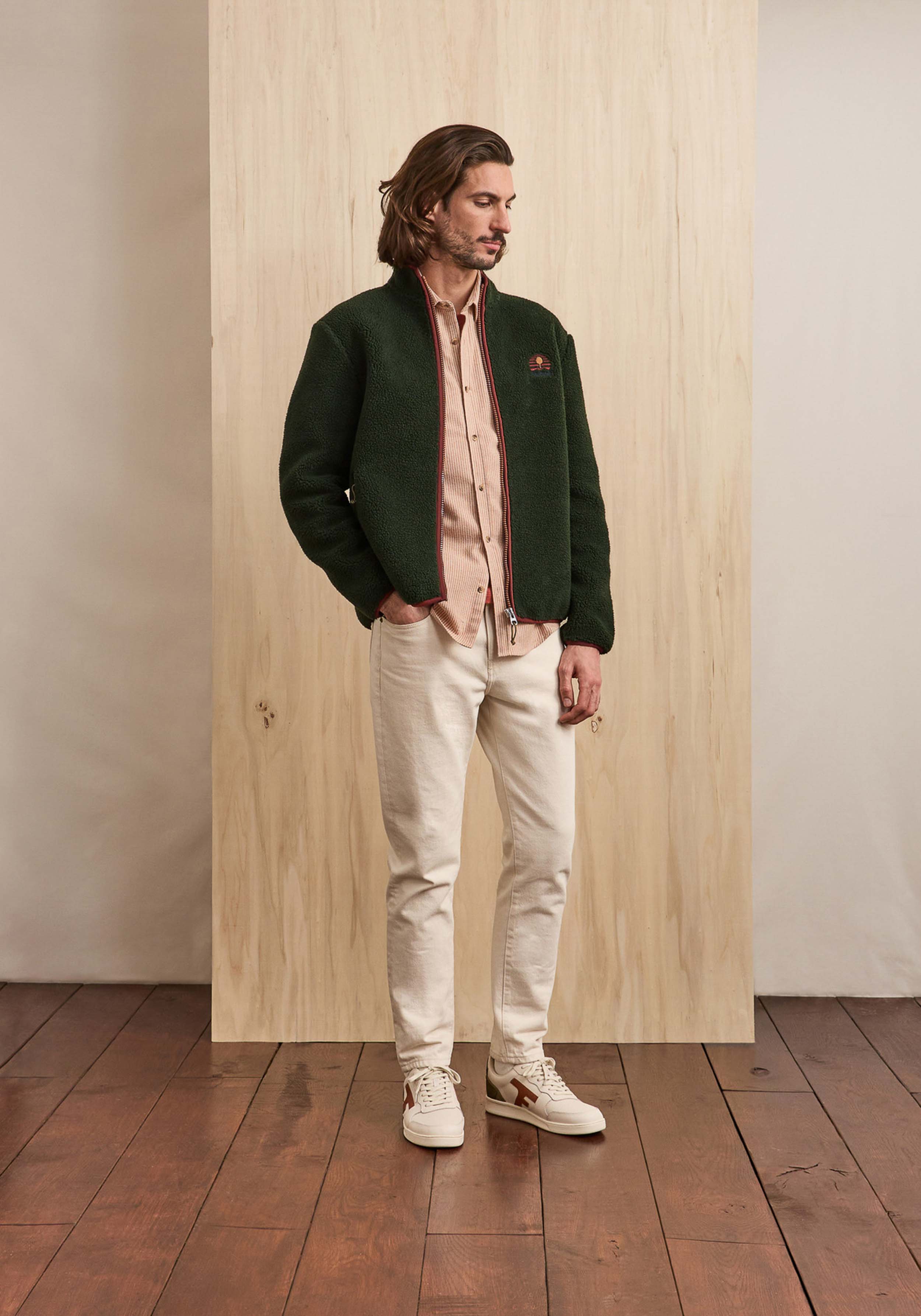 Faguo Fleecejacke Senonche Polar Knit Dark Green