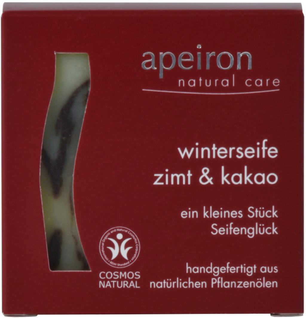 Apeiron  Winterseife Zimt & Kakao, 100 g