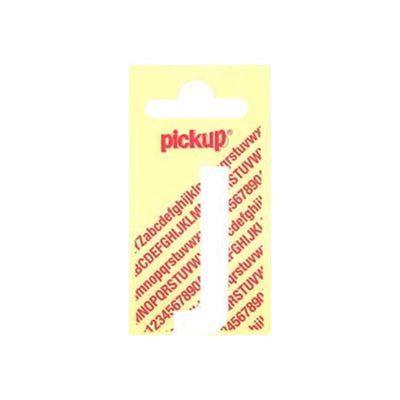 Pickup - Étiquette autocollante - 150 mm - Lettre J - blanc mat