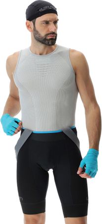 CYCLIST Herren-Singlet  nautical grey  white  LXL